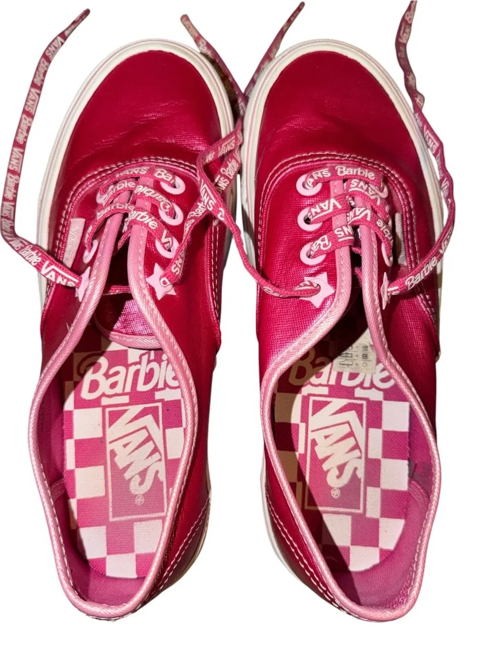 Vans x Barbie Authentic Stackform Sneakers Vibrant Hot Pink Size 6 Barbiecore